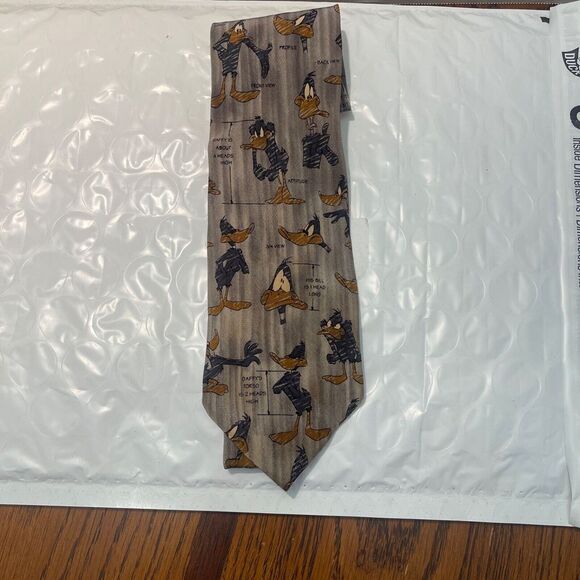 Other - Looney Tunes Warner Bros‎ Tie Daffy Duck Neck Tie men's Vintage Joke Retro